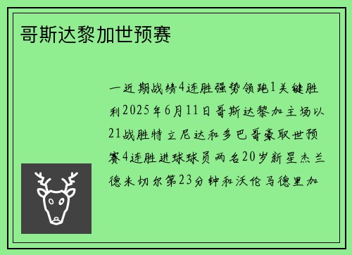 哥斯达黎加世预赛